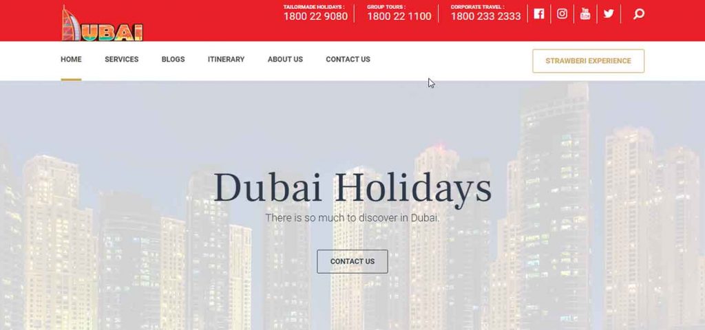 Dubai Website